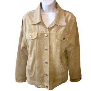 Misty Harbor Suede Jacket Jean Jacket Style Medium